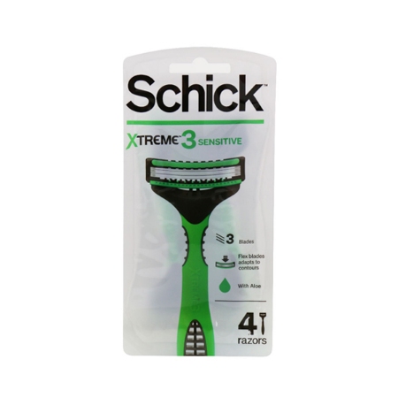 خودتراش مردانه شیک مدل اکستریم 3 بسته 4 عددی