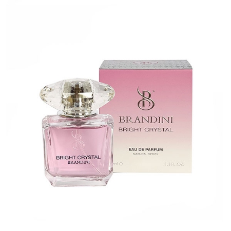 عطر جیبی زنانه برندینی مدل ورساچه برایت کریستال صورتی حجم 33 میلی لیتر