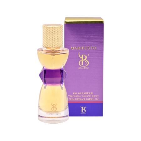 عطر جیبی زنانه برندینی مدل منیفستو حجم ۲۵ میلی لیتر