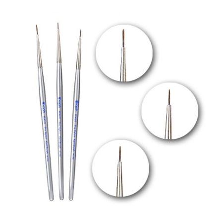 ست 3 عددی قلم موی طراحی ناخن گراف