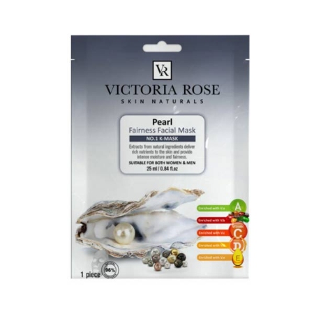 ماسک ورقه ای صورت عصاره صدف دریایی ویکتوریا رز وزن 25 گرم 