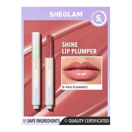 رژ لب استیکی حجم دهنده براق شیگلم رنگ Pink Flamingo