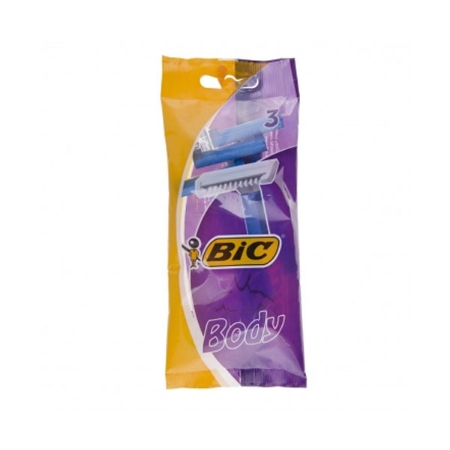 تیغ اصلاح مردانه بیک مدل 1 لبه شانه‌دار بادی بسته 3 عددی