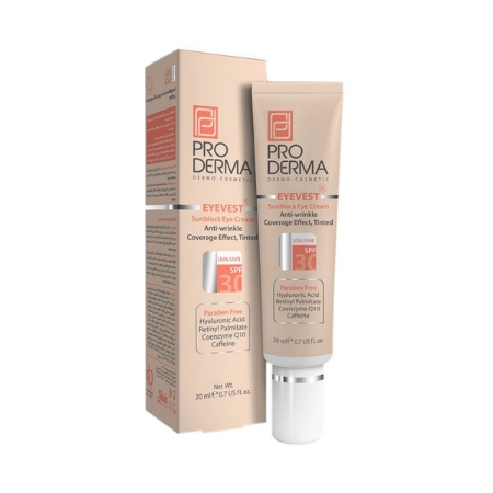 کرم ضد چروک رنگی دور چشم پرودرما