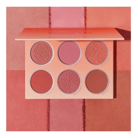 پالت رژگونه 6 رنگ شیگلم مدل FLORAL FLUSH وزن 18 گرم