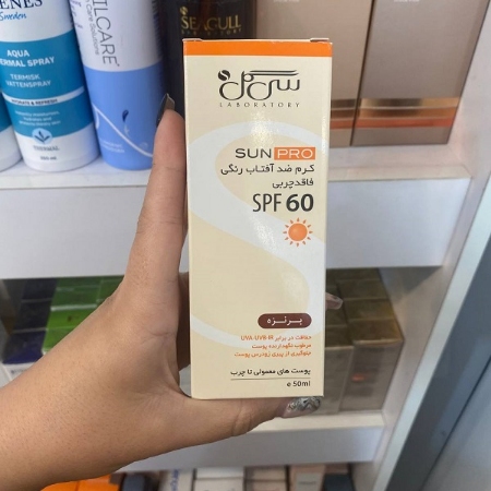 کرم ضد آفتاب برنزه سی گل مدل SPF60 فاقد چربی 50 میلی لیتر