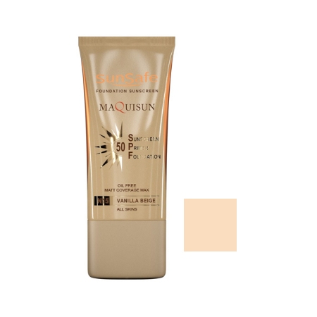 ضد آفتاب کرم پودری رنگی سان سیف