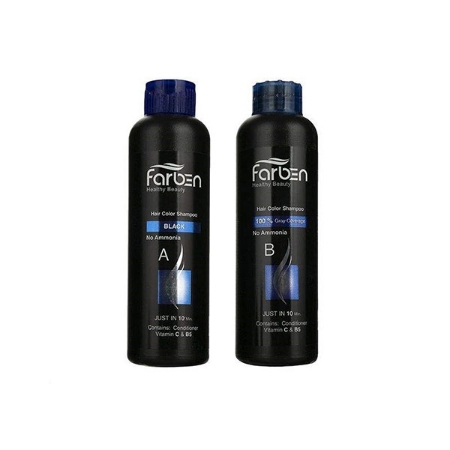  شامپو رنگ مشکی تیره فاربن مدل 1.1