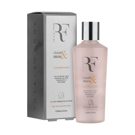 محلول پاک کننده و احیا کننده پوست خشک و حساس رویال فم 