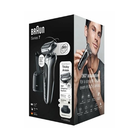 ریش تراش براون مدل 71S7200cc همراه با پایه شستشو